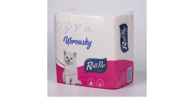 Ubrousky 30x30cm,1 vr., 100% celulóza, bal.100 ks                                                                                                                                                                                                         